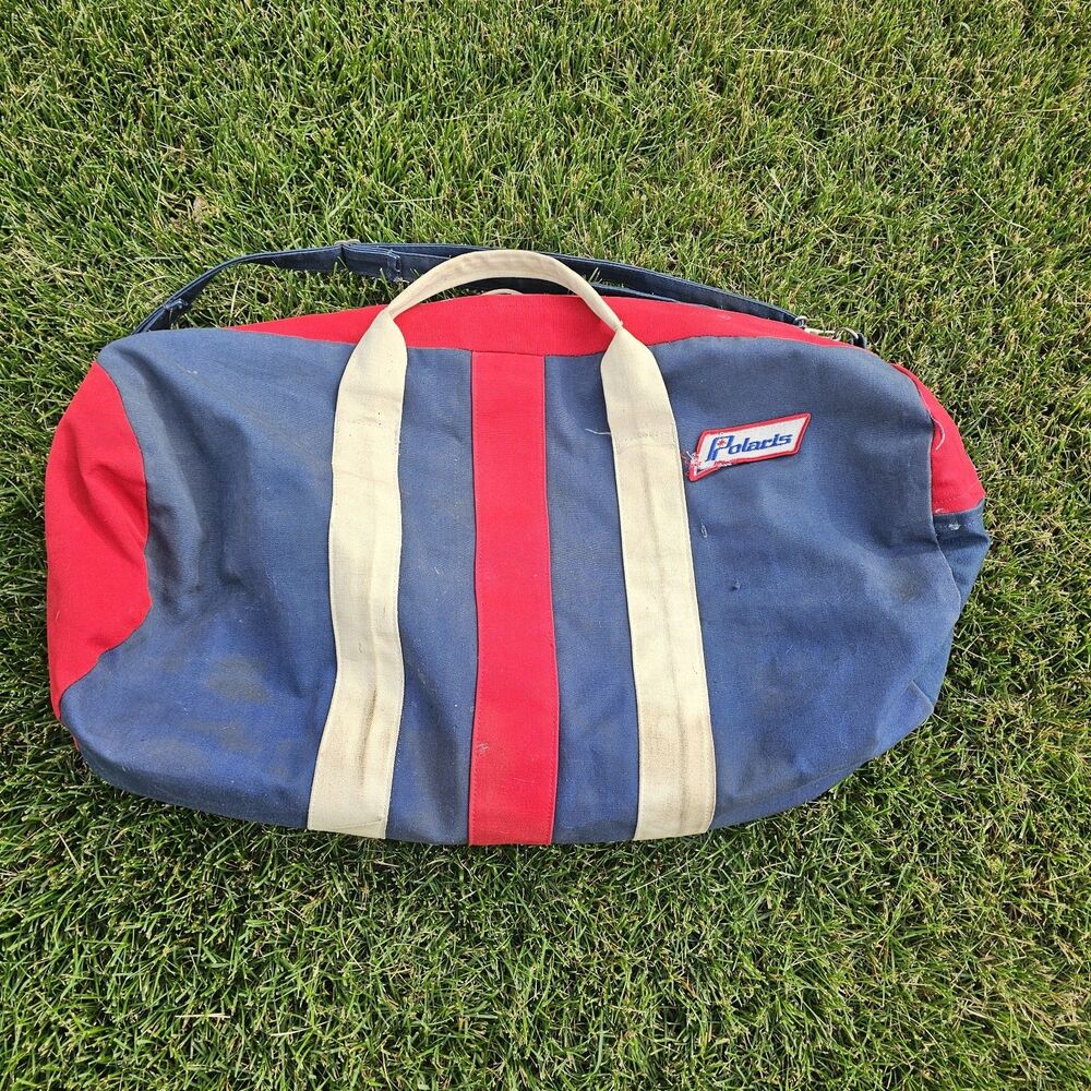 Polaris Gear Duffle Bag Zip Closure Shoulder Strap Vintage